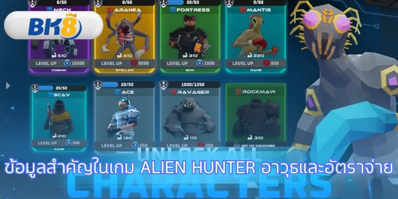 เปลี่ยนจากผู้เล่นสู่เซียน Alien Hunter ทำกำไร